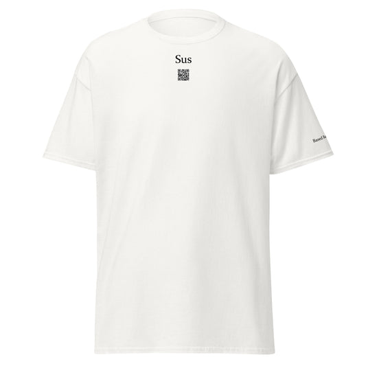 Sus internet slang meme t-shirt. Based Badge.